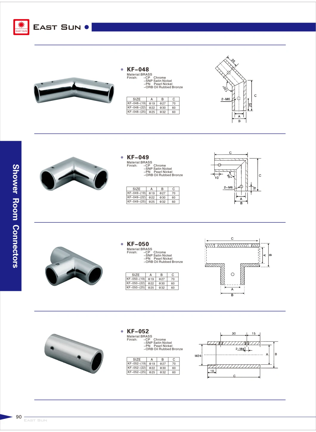 Hot Designs Brass Pipe Fitting for Bathroom Kf-039