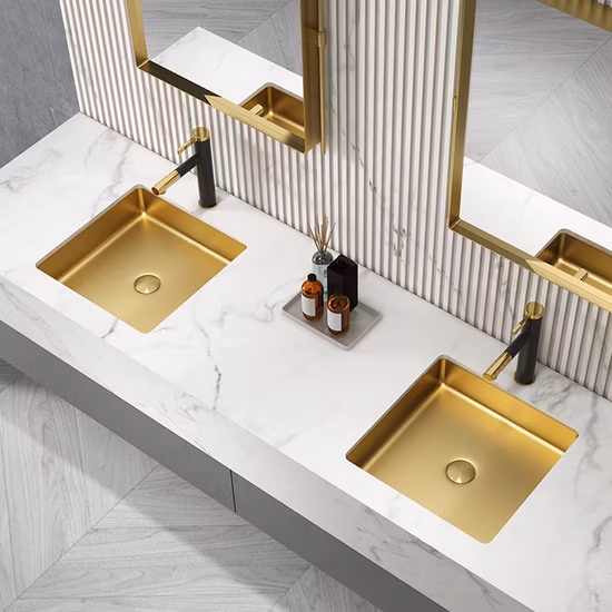 Rubinetto sanitario da bagno quadrato con SS304
