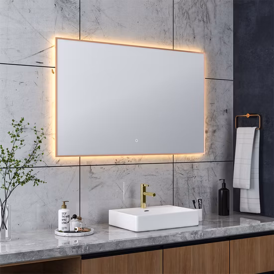 Produttori di bagni a LED all'ingrosso, specchio per il trucco, specchio da bagno, specchio LED impermeabile, evidenziatore e senza cornice